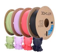 3DHoJor Matte PLA Filament 1.75mm 1kg*4 Multicolor Bundle for 3D Printers | Strawberry red+Lilac+Matcha Green+Dark Blue