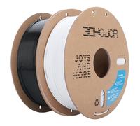 3DHoJor PL PLA Plus Filament 1.75mm 1kg*2 for 3D Printer,Black+Cold White | Dimensional Accuracy +/- 0.03 mm