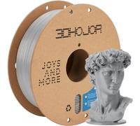 3DHoJor PLA Pro Filament 1.75mm,3D Printer Filament,1kg Cardboard Spool (2.2lbs), Fit Most FDM 3D Printer, Silver