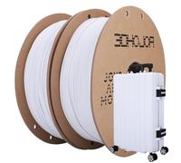 3DHoJor PLA Pro PLA+ Filament 1.75mm 3D Printer Filament Bundle PLA+ 1kg*2 (4.4lbs) Dimensional Accuracy +/- 0.03 mm, 2 Pack Cold White