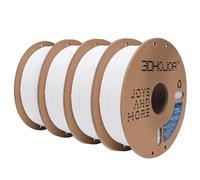 3DHoJor PLA Pro (PL Filament 1.75mm 3D Printing Filament 1kg*4 Bundle Cardboard Spool Dimensional Accuracy +/- 0.03 mm-4 Pack Cold White