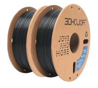 3DHojor PLA Pro (PLA+) Filament 1.75mm 3D Printing Filament PLA + 1kg*2 (4.4lbs) Cardboard Spool Dimensional Accuracy +/- 0.03 mm-2 Pack Black