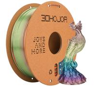 3DHOJOR Silk PLA 3D Printer Filament Silk Shiny Fast Gradient Color Change Rainbow Multicolor-Coral Reef