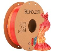 3DHOJOR Silk PLA 3D Printer Filament Silk Shiny Fast Gradient Color Change Rainbow Multicolor-Fiery Rose