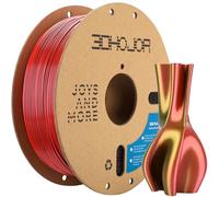 3DHoJor Silk PLA Filament 1.75mm Black Red Gold Triple Color PLA 3D Printer Filament 3 in 1 Coextrusion 1KG Spool(2.2lbs) 3D Printing Filament Dimensional Accuracy +/- 0.03mm