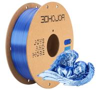 3DHoJor Silk PLA Filament 1.75mm Blue Silver Dual Color 1KG (2.2lbs) 3D Printing Filament +/- 0.03mm Accuracy Fits Most FDM 3D Printers