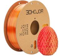 3DHoJor Silk PLA Filament 1.75mm Red Gold Dual Color PLA 3D Printer Filament 2 in 1 Coextrusion 1KG Spool(2.2lbs) 3D Printing Filament Dimensional Accuracy +/- 0.03mm Fits for Most FDM 3D Printers