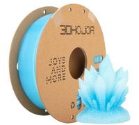 3DHOJOR Transparent Multi Rainbow Color Gradient Change PLA 1.75mm 1KG 3D Printing Filament Crystal Rainbow Clear PLA Filament with Cardboard Spool-Glacier