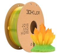 3DHojor Transparent Multi Rainbow Color Gradient Change PLA 1.75mm 1KG 3D Printing Filament Crystal Rainbow Clear PLA Filament with Cardboard Spool-Wheat Field