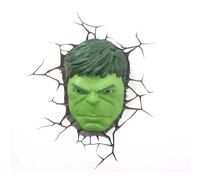 3DLightFX Marvel Avengers Hulk Face 3D Deco Light
