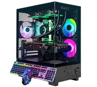 3DMAGIC Gaming pc Desktop Computer Ryzen 5 5600 3.5 GHz (4.4 GHz Turbo Boost) Radeon RX 6600XT 8G GDDR6 1TB PCIe Gen4 SSD 32GB DDR4 RAM 3200MHz Prebuilt Gaming Computer RGB Multicolor Cooling Fan