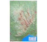 3DMAP - Le Massif Central - Raised-relief map