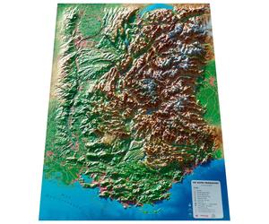 3DMAP - Les Alpes Françaises Et Ses Massifs Alpins - Raised-relief map