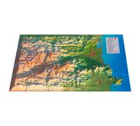 3DMAP - Les Pyrénées-Orientales - Raised-relief map