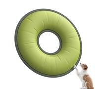 3DOEX Durable Dog Frisbee, 10" Soft Flying Disc Toy for Medium & Large Dogs, Waterproof & Bite-Resistant, Safe on Teeth, Anti-Dust, Wear-Resistant Dog Outdoor Toy, Great for Fetch Training (Green)