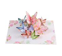 3DPop-Up Greeting Card, Thank You Pop-Up 3D Card, Creative Greeting Cards with Envelope, Birthday, Christmas, Thanksgiving, Get Well Wishes White Cardboard 20 x 15 cm