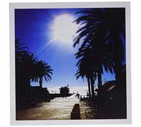 3Drose Afternoon in Hermosa Beach Shows Setting Sun Over The Pacific Ocean in California - Greeting Cards, 6 by 6-inches, Set of 12 (gc_19256_2)
