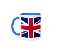 3dRose Flag of the United Kingdom Cropped 15oz Two-Tone Blue Mug