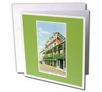 3dRose gc_170068_1 6 x 6-Inch"Antoines Restaurant, New Orleans, Vintage Street Scene" Greeting Card (Pack of 6)