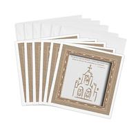 3dRose gc_22409_1 6 x 6-Inch "Spanish Church Scripture in Spanish" Greeting Card (Pack of 6)