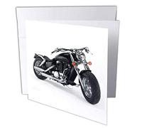 3dRose gc_4488_2 "Picturing Harley-Davidson Motorcycle" Greeting Card (Pack of 12)
