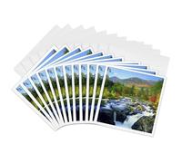 3dRose gc_93046_2 6 x 6-Inch"New York, Adirondack Mountains, Flume Waterfalls - Us33 Bja0027 - Jaynes Gallery" Greeting Card (Set of 12)