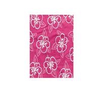 3dRose Hawaiian Hibiscus Flower Print-Pink and Towel, White, 15 x 22-Inch
