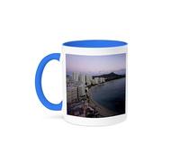 3dRose Honolulu Hawaii 15oz Two-Tone Blue Mug