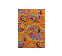 3dRose "Lime Orange N Pink Batik Paisley Towel, Polyester/Cotton, White, 15 x 22-Inch