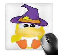 3dRose mp_102240_1 8 x 8-Inch Witchy Goofkins Yellow Ducky Cartoon Mouse Pad