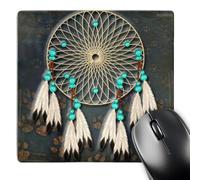 3dRose mp_108095_1 8 x 8-Inch Designer One of a Kind Native American Art Mouse Pad
