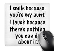 3dRose mp_112162_1 8 x 8-Inch Because You’Re My Aunt Mouse Pad