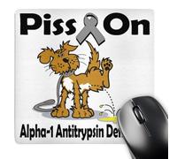 3dRose mp_115779_1 8 x 8-Inch Piss on Alpha-1 Antitrypsin Deficiency Awareness Ribbon Cause Design Mouse Pad