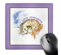 3dRose mp_11687_1 8 x 8-Inch Rare Noble Unicorn Decorated with Golden Floral Leaves and a Touch of Magic Mouse Pad