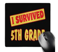 3dRose mp_117562_1 8 x 8-Inch I Survived 5Th Fifth Grade Survial Pride and Humor Design Mouse Pad