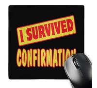 3dRose mp_117850_1 8 x 8-Inch I Survived Confirmation Survial Pride and Humor Design Mouse Pad