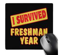 3dRose mp_117934_1 8 x 8-Inch I Survived Freshman Year Survial Pride and Humor Design Mouse Pad