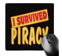 3dRose mp_118165_1 8 x 8-Inch I Survived Piracy Survial Pride and Humor Design Mouse Pad