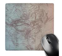 3dRose mp_123705_1 8 x 8-Inch Vintage Map of Japan, India, Tibet and Ocean Mouse Pad