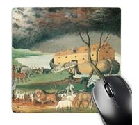 3dRose mp_126877_1 8 x 8-Inch Noahs Ark Xedward Hicks American Art Mouse Pad