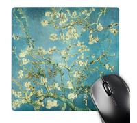 3dRose mp_128160_1 8 x 8-Inch Branhes of an Almond Tree in Blossom Xvincent Van Gogh Mouse Pad