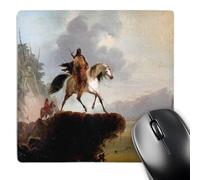 3dRose mp_129819_1 8 x 8-Inch Snake Indians Xalfred Jacob Miller Mouse Pad