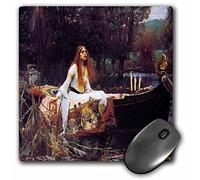 3dRose mp_130185_1 8 x 8-Inch Lady of Shallot Xjohn William Waterhouse Mouse Pad