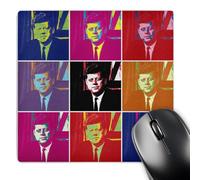 3dRose mp_130696_1 8 x 8-Inch President John F. Kennedy (1961) Pop Art (Multi-Views) Mouse Pad