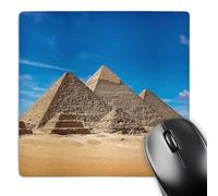 3dRose mp_131457_1 8 x 8-Inch Egypt, Cairo, Giza, Great Pyramids and Lesser Pyramids - Af14 Mgl0058 - Miva Stock Mouse Pad