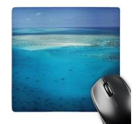 3dRose mp_133363_1 8 x 8-Inch Upolu Cay, Queensland, Great Barrier Reef, Australia - Au01 Dwa4600 - David Wall Mouse Pad