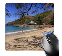 3dRose mp_134933_1 8 x 8-Inch Caribbean, St Lucia, Pigeon Island National Park Beach - Ca33 Kwi0001 - Kymri Wilt Mouse Pad