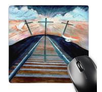 3dRose mp_13684_1 8 x 8-Inch All Aboard Mouse Pad