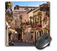 3dRose mp_137633_1 8 x 8-Inch Ancient City of Taormina, Sicily, Italy - Eu16 Bjn0178 - Brian Jannsen Mouse Pad