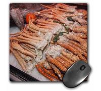 3dRose mp_144674_1 8 x 8-Inch USA, Massachusetts, Boston, Market King Crab Legs - Us22 Jen0083 - Jim Engelbrecht Mouse Pad